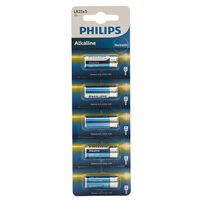 Philips LR23 Alkaline Battery 12V 5 Blister