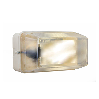Rectangular Plastic Bulkhead 195mm White LED