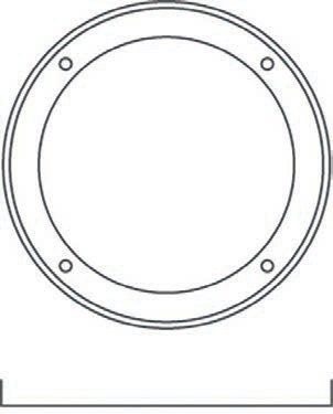 Round Plain Bulkhead Black 2xE27, view 2