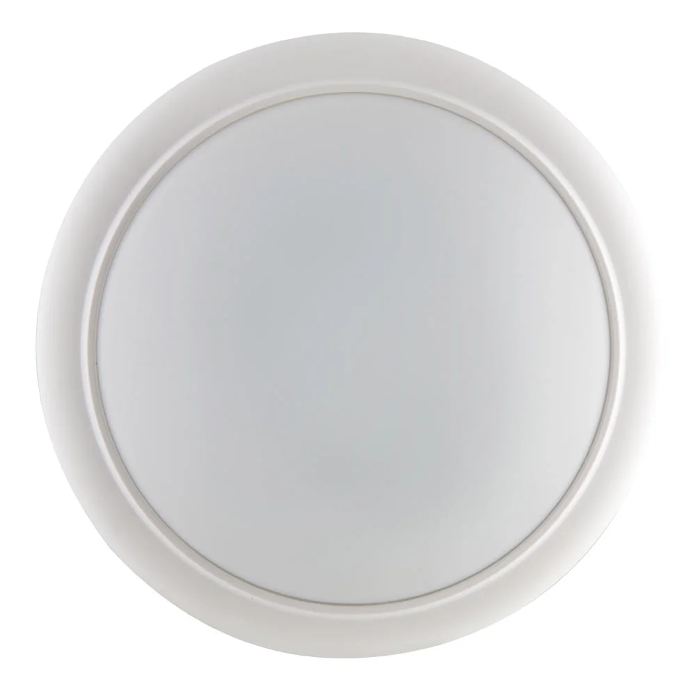 Round Bulkhead 180mm White LED 15W