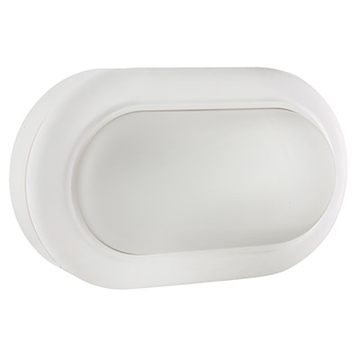 Oval Bulkhead 170mm White LED 8W