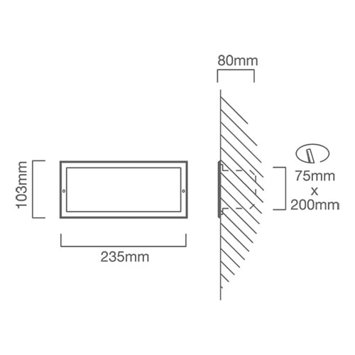 Plain Foot Light White E27, Dimension drawing (CAD)