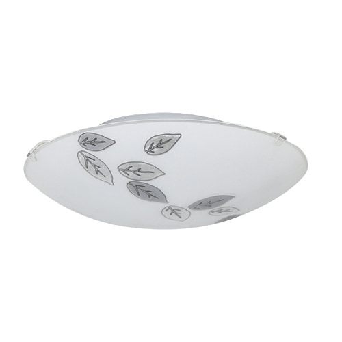 Mars Ceiling Light Leaf Pattern 250mm White