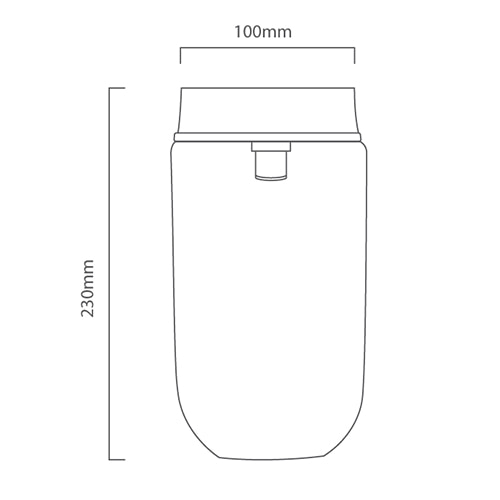 Watertight Jam Jar Maxi, Dimension drawing (CAD)