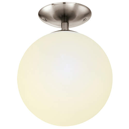 Rondo Round Ceiling Light Satin Chrome