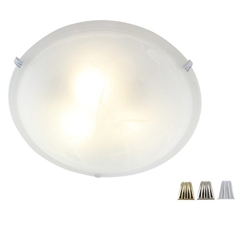 Alabaster Ceiling Light 400mm & Set of 3 Clips