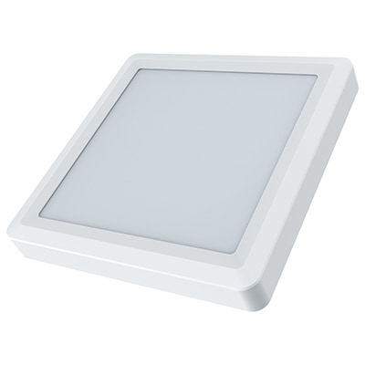 Square Ceiling Light 225mm White LED 3000K