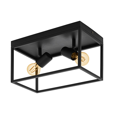 Silentina 2LT Ceiling Light Black