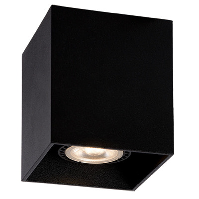 Ceiling Surface Mount Downlight Square Sand Black