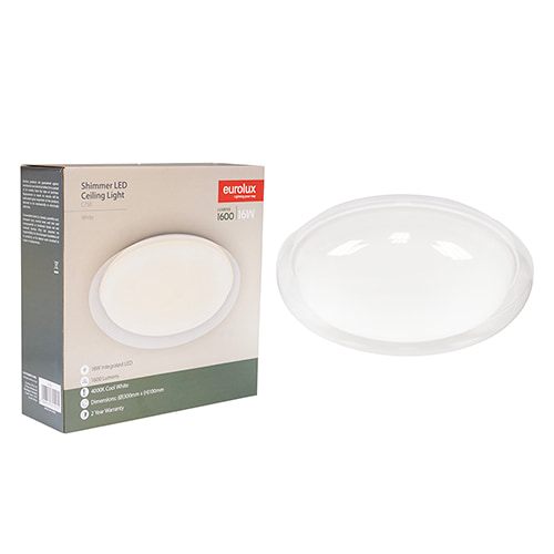 Bathroom Ceiling Light White LED 16W
