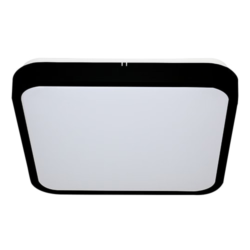 Premium Square Rim Ceiling Light Black LED 18W 3CCT