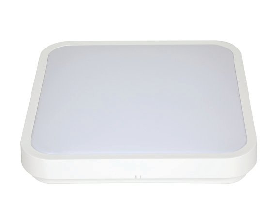 Premium Square Rim Ceiling Light White LED 18W 3CCT, view 2