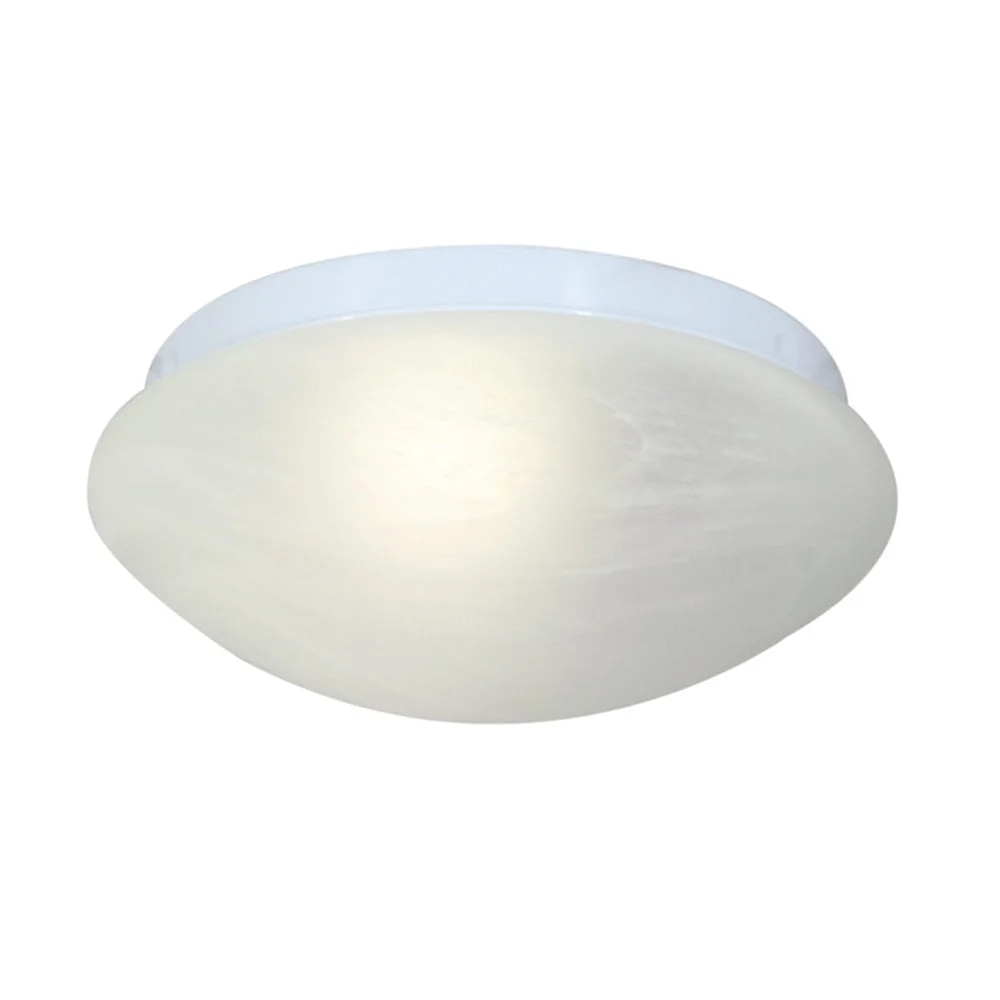 Bathroom Alabaster Ceiling Light 220mm White