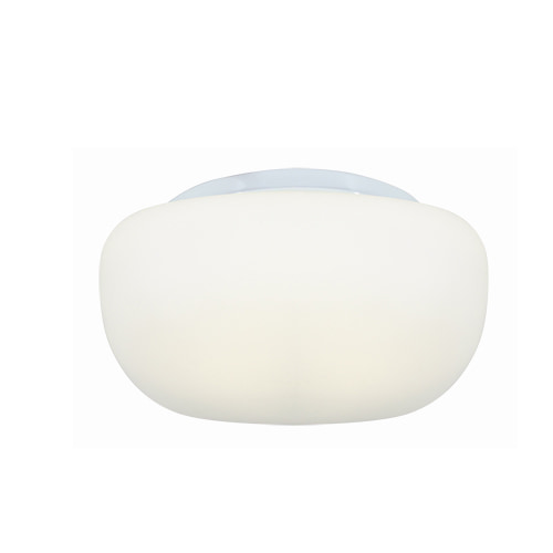 Cheese Square Ceiling Light 250mm White