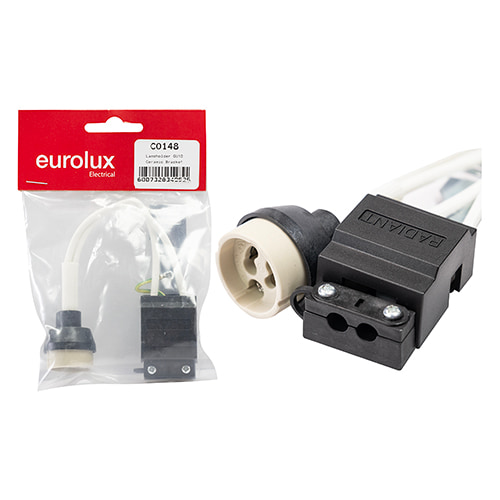 Lampholder GU10 Ceramic Bracket Earth Packaging Header