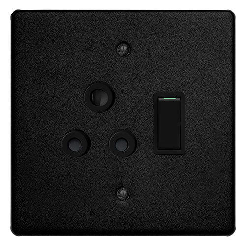 C/T Classic Sng. Socket 16A 100x100 Ferro Black