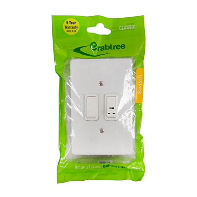 C/T Classic Dimmer 2L 500W LED 50x100 Wht