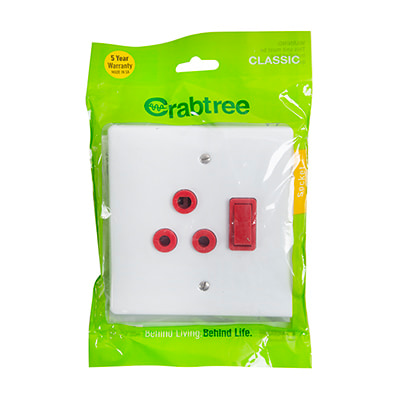 C/T Classic Dedic. Sng. Socket 100x100 White C/P