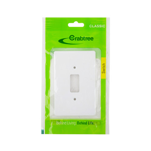 C/T Classic 1L Coverplate 50x100 White