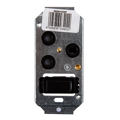 Crabtree Classic Single Switched Socket 164-1 on 4x2 Yoke Black