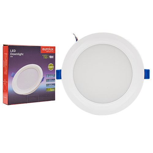 Panel Round Downlight 150mm Dia White LED 9W