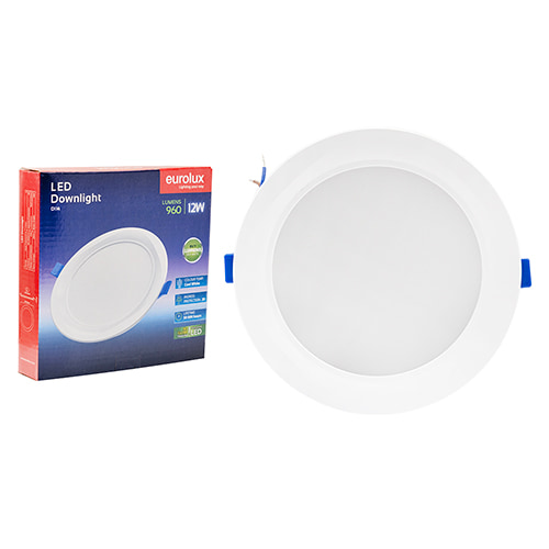 Panel Round Downlight 170mm Dia White LED 12W