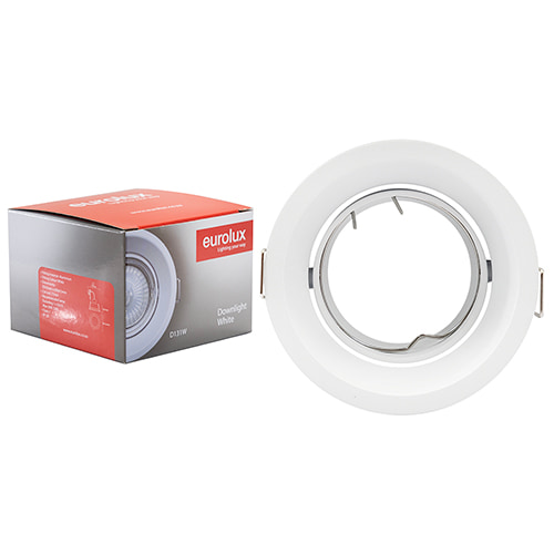 Anti-Glare Round Downlight 85mm Dia White