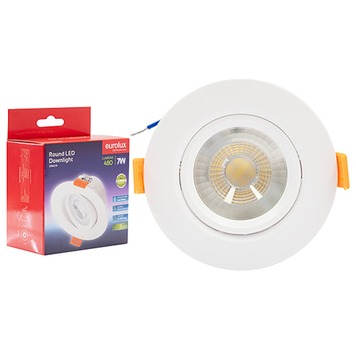 Downlight 95mm Dia White LED 7W 4000K Dimmable