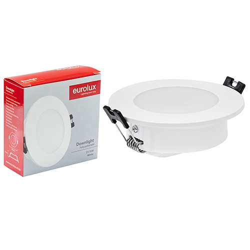 Polycarbonate Downlight 90mm Dia White IP65