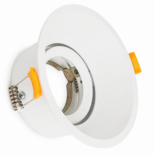 Tilt Anti-Glare Downlight Dia 92mm Matt White Excl L/Holder