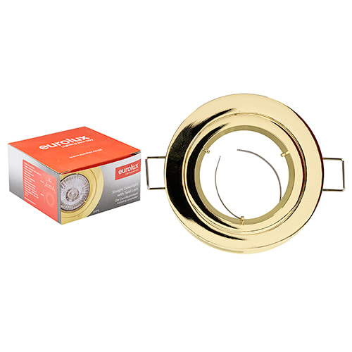 Straight Twist Downlight 80mm Dia Polished Brass