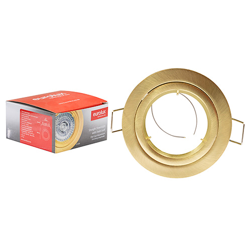 Straight Twist Downlight 80mm Dia Satin Brass