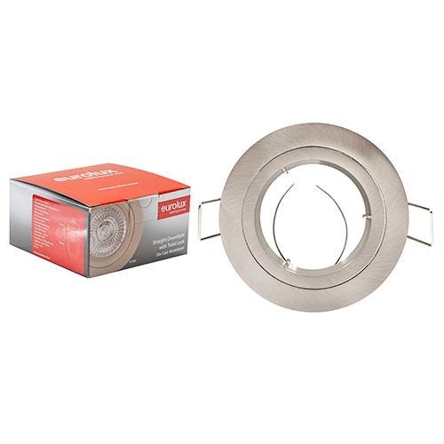 Straight Twist Downlight 80mm Dia Satin Chrome