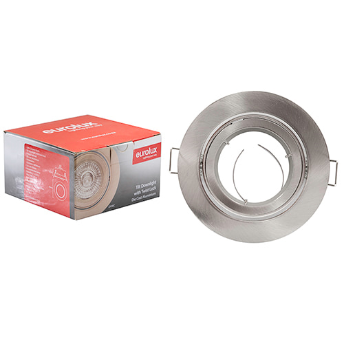 Tilt Twist Downlight 94mm Dia Satin Chrome