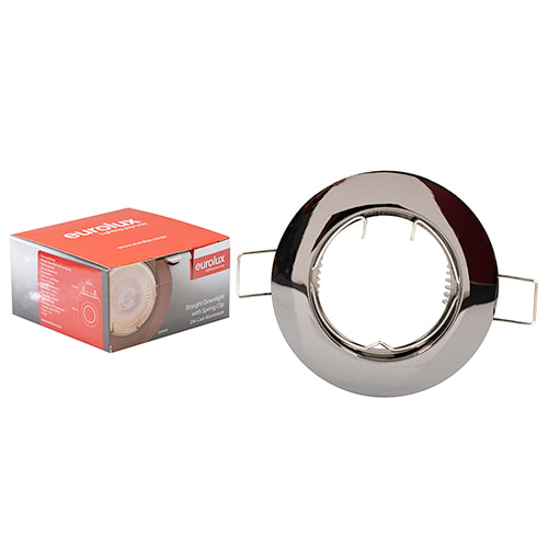 Straight Curved Rim Downlight 80mm Dia Gun Metal Excl L/Holder
