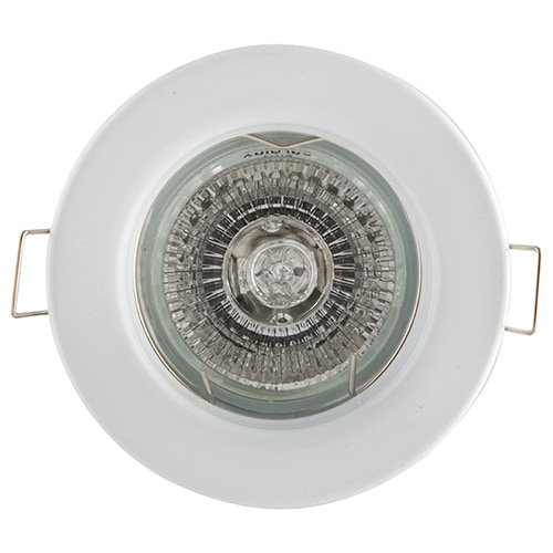 Straight Round Downlight 80mm Dia 12V White (PP)