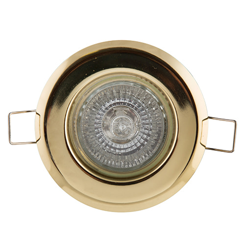 Straight Downlight 85mm Dia Polished Brass (PP)