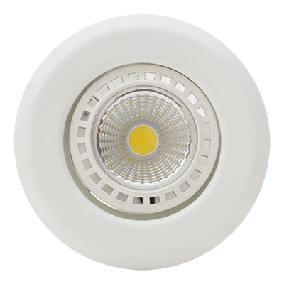 Straight Downlight 85mm Dia White