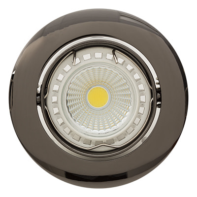 Tilt Curved Rim Downlight 83mm Dia Gun Metal