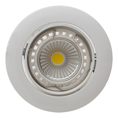Tilt Curved Rim Downlight 83mm Dia White