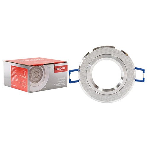 CNC Twist Round Downlight 78mm Dia Aluminium