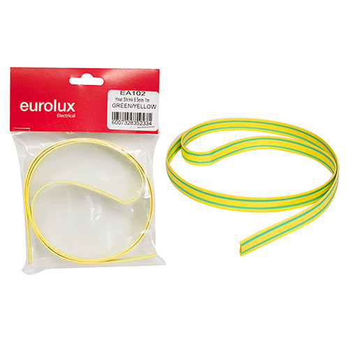 Heat Shrink 9.5mm Grn/Yell. 1m
