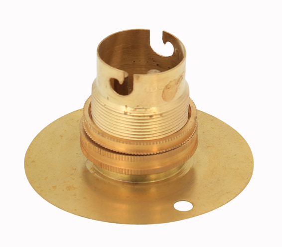 Lampholder B22 Brass 50mm Batten