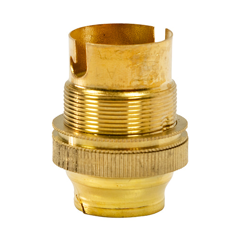 Lampholder B22 Brass 20mm Back Entry