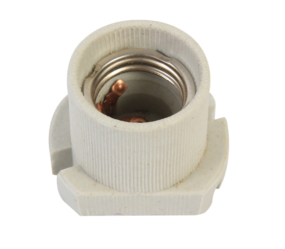 Lampholder E27 Porcelain Skirted
