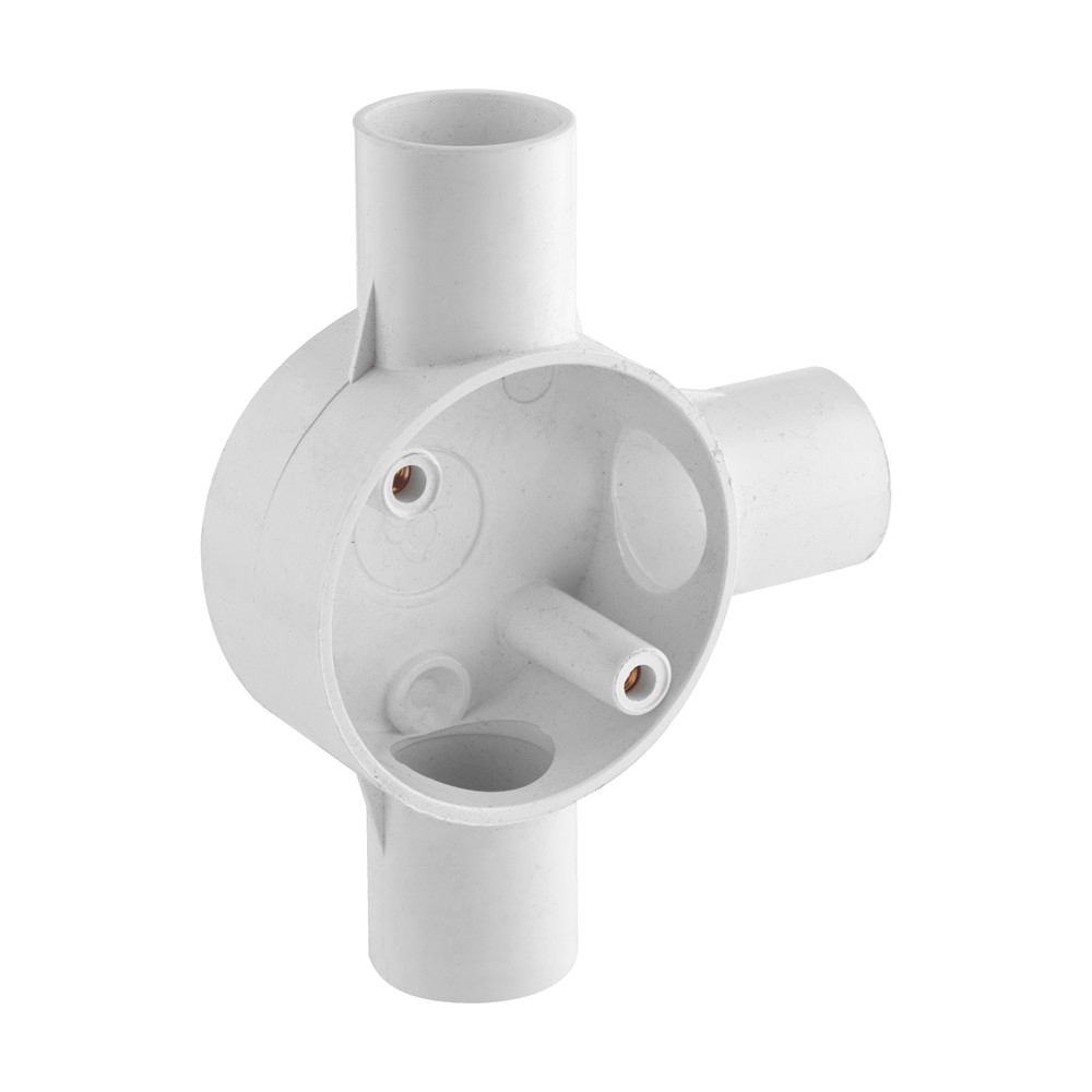 PVC Junction Box 3 Way 25mm Single Pack
