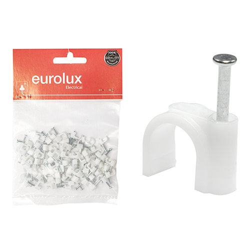 Cable Clips Flat 5.0mm Qty.100 Loose