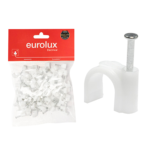 Cable Clips Flat 8.0mm Qty.100 Loose
