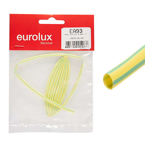Heat Shrink 3.2mm Grn/Yell. 1m