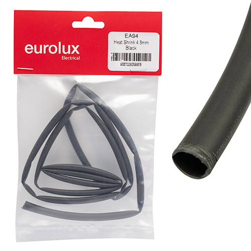 Heat Shrink 4.8mm Black 1m